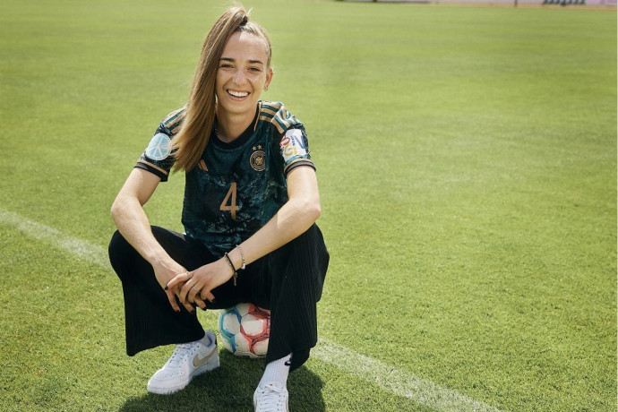 Sophia Kleinherne, Partnership, football, 360Media, Sports360, Content Production, Eintracht Frankfurt Frauen, 4, National Team, Nationalmannschaft, Playboy